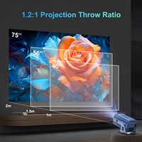 Projecteur de films LED B11 2 Go 16 Go LCD 1080P, projecteur vidéo double WIFI BT5.0 4K Android