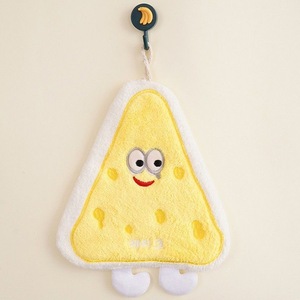 Venta caliente <span class=keywords><strong>toalla</strong></span> de mano bordada Linda caricatura colgante cocina inodoro absorbente de secado rápido suave grueso Coral polar - Product Image 4