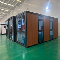 Conteneur pliable et extensible de 40 pieds, maison mobile préfabriquée moderne de 2 à 4 chambres pour usage résidentiel extérieur, hôtel, villa