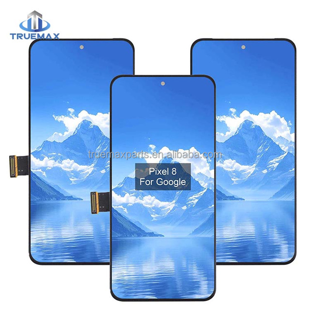 TEMX LCD Assembly With Bracket for Google Pixel 8 Replacement Screen Tela Ecran Ekran Pantalla Display Digitizer Complete Pixel8