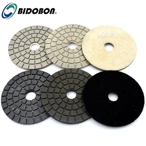 BIDOBON 100mm 4 pouces Marbre Granit Humide Noir <span class=keywords><strong>Blanc</strong></span> Tampons De <span class=keywords><strong>Polissage</strong></span> - Product Image 1