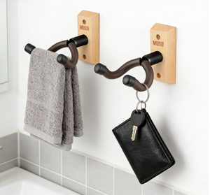 ขายดี ที่แขวนผนังไม้ <span class=keywords><strong>MUSO</strong></span> แข็งแรง ทนทาน เป็นมิตรกับสิ่งแวดล้อม สำหรับอุปกรณ์ห้องน้ำ ตะขอแขวนเสื้อคลุม ตะขอแขวนผ้าเช็ดตัว ตะขอแขวนเสื้อผ้า - Product Image 1