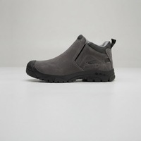 Bottes de travail de sécurité isolées en cuir microfibre unisexe WANZHUO avec embout en acier, protection contre les risques électriques, pour soudeurs, hiver