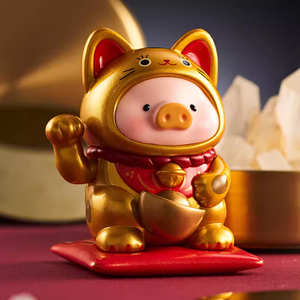 Lot de 8 figurines chat porte-bonheur Lulu <span class=keywords><strong>Pig</strong></span> One Trick Cat, boîte mystère, cadeau du Nouvel An, vente en gros - Product Image 4