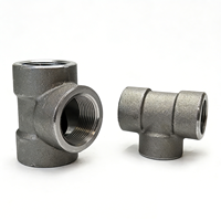 Raccord en T à souder sur embase en acier au carbone A105 ASME B16.11, haute pression 3000 lbs, surface lisse forgée, DN40 NPS 1-1/2"