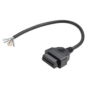 Câble OBD2 16 broches femelle vers fils ouverts pour diagnostic automobile et câblage personnalisé - Product Image 1