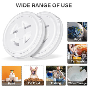 Xô nhựa an toàn thực phẩm 6L bền với nắp bịt kín Gamma để lưu trữ lâu dài các loại ngũ cốc và nhu yếu phẩm - Product Image 3