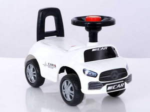 Voiture à pédales pour tout-petits avec klaxon couineur, voiture manuelle à 4 roues pour jeu actif, trotteur pour bébé avec boîte de couleur conforme aux normes d'exportation - Product Image 2
