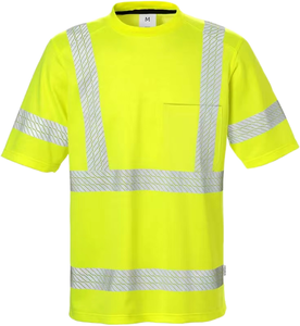 Gilet de sécurité réfléchissant à LED de classe 2 ANSI personnalisé en maille respirante en polyester 140 g/m² à manches courtes <span class=keywords><strong>pour</strong></span> les travaux de construction - Product Image 1