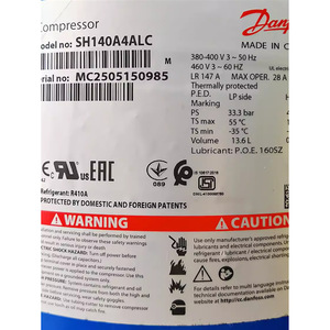 คอมเพรสเซอร์แบบสโครล แดนฟอสส์ รุ่น SH140A4ALC 380-400V 50Hz ใช้สารทำความเย็น R410A สำหรับทำความเย็นและทำความร้อน - Product Image 1