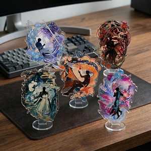 OEM ODM Anime Love and Deepspace – <span class=keywords><strong>D</strong></span>écoration artistique en acrylique, 5 designs uniques, figurine <span class=keywords><strong>d</strong></span>écorative transparente en acrylique - Product Image 2