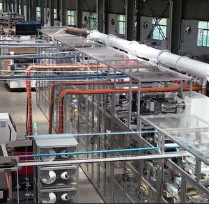 WELLDONE mesin manufaktur popok bayi otomatis penuh dengan bantalan dan roda gigi untuk pabrik manufaktur