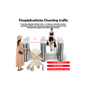 금융기관을 위한 품질 인증 지원 스윙 암 게이트 지문 인식 개찰구 - Product Image 3