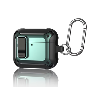 Armure robuste <span class=keywords><strong>de</strong></span> <span class=keywords><strong>protection</strong></span> durable à double couche conçue pour <span class=keywords><strong>Airpods</strong></span> <span class=keywords><strong>2</strong></span> 3 4ème génération étui <span class=keywords><strong>de</strong></span> <span class=keywords><strong>protection</strong></span> porte-clés en matériau TPU - Product Image 1