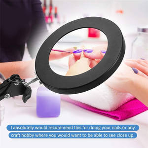 แว่นขยายหลอดไฟ LED,โคมไฟแว่นขยาย LED,แขนคอห่านปรับได้3ดวงแว่นขยาย LED 5x - Product Image 6