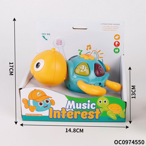 Bé giáo dục Pin hoạt động biển âm nhạc rùa ánh sáng đồ chơi với ánh sáng âm nhạc - Product Image 6