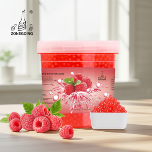 Bolas de Tapioca con Sabor a Frambuesa de 1.3 kg para Té de Burbujas y Postres, Venta al por Mayor - Product Image 1