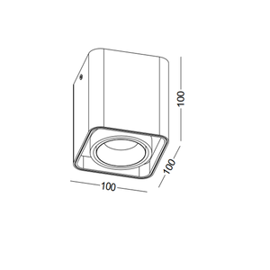 Moderne Cob 9W Noir carré Gotel Surface Downlights Led Spotlight Down Light Led - Product Image 6