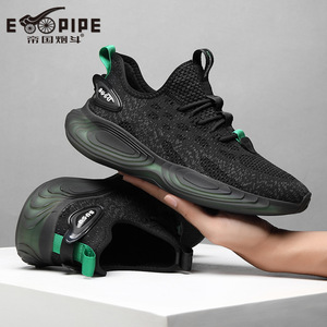 Chaussures de course pour hommes, tige en mesh, semelle extérieure en caoutchouc, semelle intermédiaire en EVA, baskets décontractées à semelle épaisse, style printemps - Product Image 5