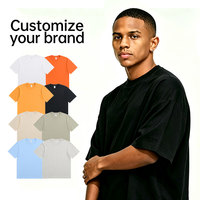 Herren 100% Baumwolle Streetwear Blanko T-Shirt T-Shirts mit Individuellem Logo Vorne und Hinten Bild Text Digitaldruck 220GSM