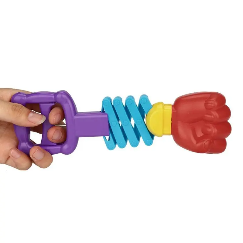 프로모션 농담 확장 가능한 슈팅 복싱 텔레스코픽 주먹 총 장난감 재미있는 까다로운 어린이 플라스틱 안전 트릭 장난감