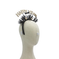 Vente chaude prix d'usine coiffes nouvel an bandeaux fêtes de vacances happy ney year bandeau