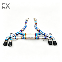 Nouveau tuyau d'échappement en alliage de titane poli miroir de 1,5 mm d'épaisseur avec garantie de 3 ans pour BMW X5M/X6M S63 F95/F96 (2008-2023)