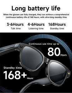 Lunettes Intelligentes avec Assistant IA ChatGPT, Caméra HD 1080P, Enregistrement Vidéo, Commande Vocale, Audio Open-Ear, Étanchéité IPX-6 - Product Image 2