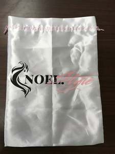 Sac d'emballage en satin de soie vierge personnalisé avec logo, vente chaude - Product Image 2