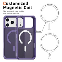 Funda Magnética Rígida para Teléfono con Logotipo Personalizado, Colores de Calidad, TPU Mate y PC, para iPhone 17 Pro Max, Protección Contra Caídas de 3 Metros