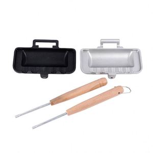 Sartén Doble para Sándwiches Maxfree, Sartén para Camping, para Hacer Queso y Sándwiches, Utensilio para Hornear al Aire Libre - Product Image 3