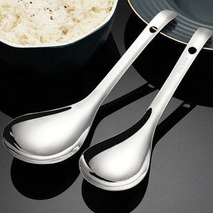 Cuchara de Acero Inoxidable 304 de Grado Alimenticio - Cuchara Larga para Servir Arroz y Cocinar - Product Image 2
