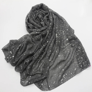 Yomo phổ biến hồi giáo long lanh TIE DYE ánh sáng lung linh khăn khăn choàng dài khăn trùm đầu cho phụ nữ Shinny bông Viscose chiếc khăn kết thúc tốt đẹp - Product Image 6