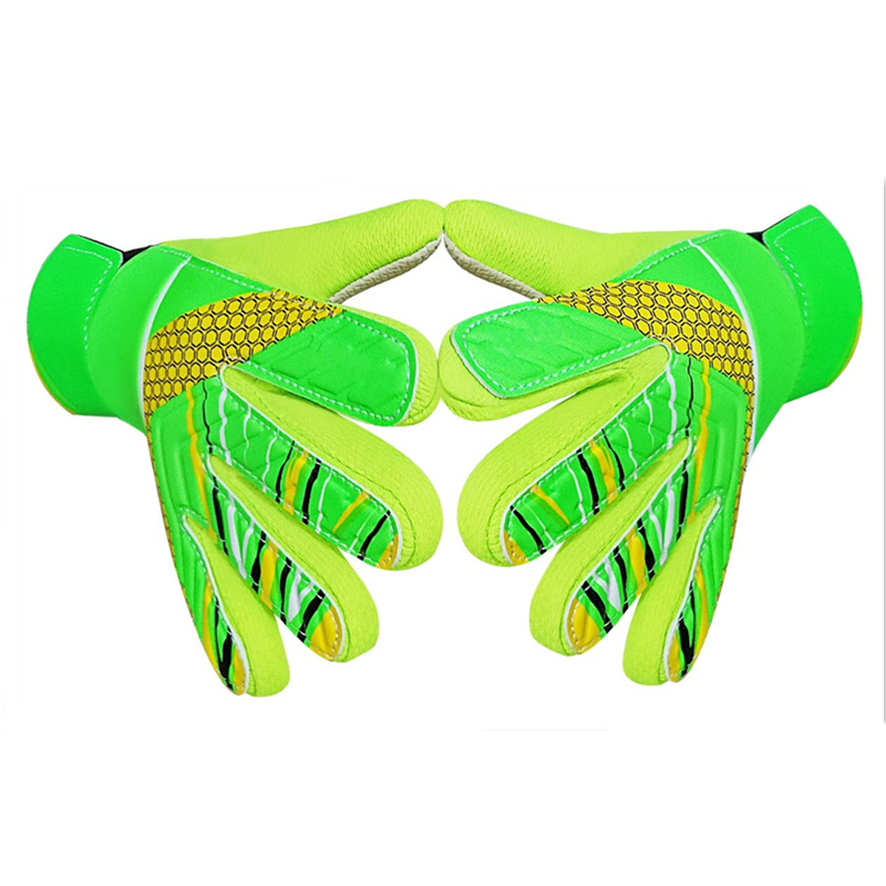 Вратарь, вратарь, футбол-дети и Молодежные футбольные тисненые противоскользящие латексные ладони и мягкие ПУ руки назад