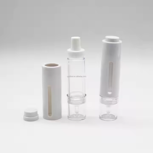 Luxury Airless Pump Acrylic <b>Dropper</b> <b>Bottle</b> Cosmetic Facial Essential Oil Skincare Packaging Custom Logo Eye Cream 15ml Plastic - Product Image 4