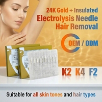 Épilation professionnelle Yingcai, élimination permanente des poils, électrolyse K2 K4 F2, aiguilles isolées 24K pour clinique, spa, salon