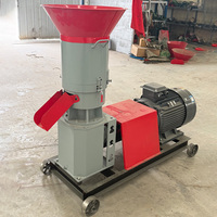 Nouvelle presse à granulés d'aliments pour animaux de 2 tonnes/h, modèle 400, avec moteur diesel et plaque en acier de 5 mm pour bovins, ovins et volailles