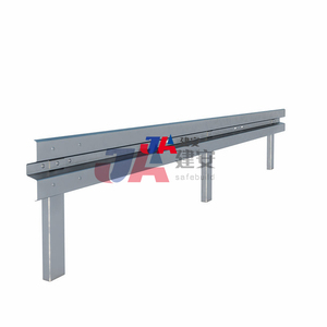 Precios de Barandas de Seguridad en Sudáfrica, Venta de Fábrica, Barrera de Seguridad Vial S235JR RAL RG620 con Viga Galvanizada, Baranda de Carretera - Product Image 1