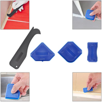 Outils de calfeutrage en silicone pour fenêtres et portes 3 en 1, 15 pièces, spatule, outil de décalfeutrage, colle à verre, grattoir d'angle