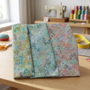 Tela de Algodón Personalizable – Textil Ligero y Suave con Estampado Floral Ecológico para Prendas - Product Image 2