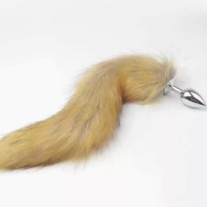 Tapón Anal de Cola de Zorro Grande de Acero Inoxidable, Juguete Sexual para Pasión en el Cuarto de Baño - Product Image 4