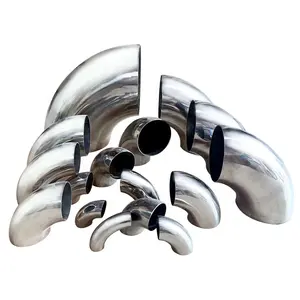 DKV Sanitary Pipe Fittings 90 Degree Elbow SS304 316L Stainless Steel Butt Weld Sanitary Bend 90 Degree Elbow
