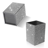 Pot de rangement pour pinceaux de maquillage à paillettes, grande capacité, pour bureau, porte-stylos, papeterie, pour filles
