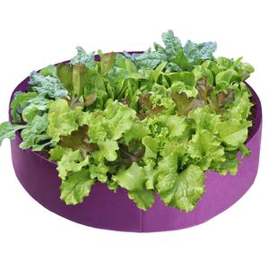 Raised Garden <b>Bed</b> Round Planting Container Grow <b>Bags</b> Breathable Felt Fabric Planter for Plants Nursery Pot - Product Image 6