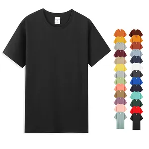 Camiseta de algodón 100% de alta calidad para hombre y mujer, camisa informal personalizable en blanco, 19 colores, 210gsm