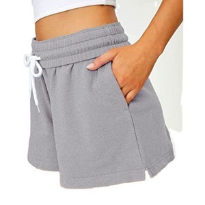 Pantalones Cortos Deportivos de Algodón 100% para Mujer, Pantalones Cortos Deportivos con Cintura Elástica Ancha - Product Image 6