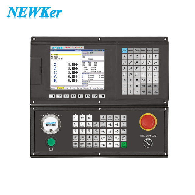 NEWKer 5 Axsi Cnc Controller Similar Adtech Cnc Controller for 5 Axis CNC Milling Turning Keyboard Machine
