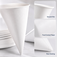 Gobelets en papier jetables biodégradables écologiques de qualité alimentaire - 4 oz, design droit pour boissons chaudes/froides et glaces