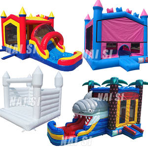 Chine Maison de <span class=keywords><strong>rebond</strong></span> gonflable avec toboggans Château sautant Château plein d'entrain Moonwalks Moon Bounces - Product Image 6