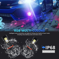 Ampoule antibrouillard RVB pour voiture EV23 60W H8 H11 H9 9005 HB3 9006 HB4 H10 5202 5201 PS19W PS24W 9140 9045 9040 Ampoule LED pour voiture Lampe frontale 12V